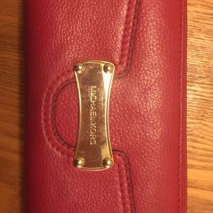 Red Michael Kors Wallet