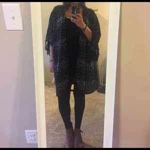 Free people fringe pattern kimono