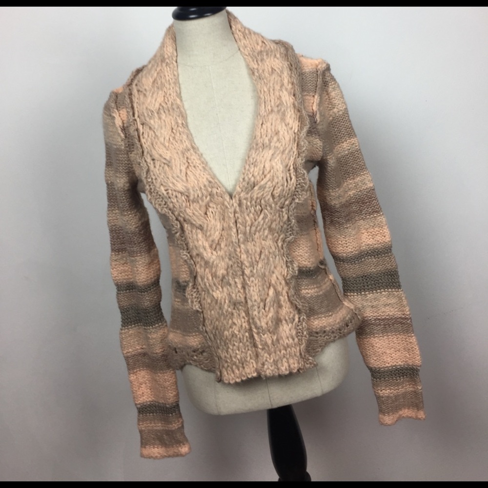Free People Striped Cardigan EUC