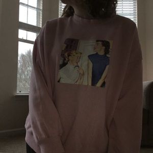 Pink Vintage Girls Sweatshirt