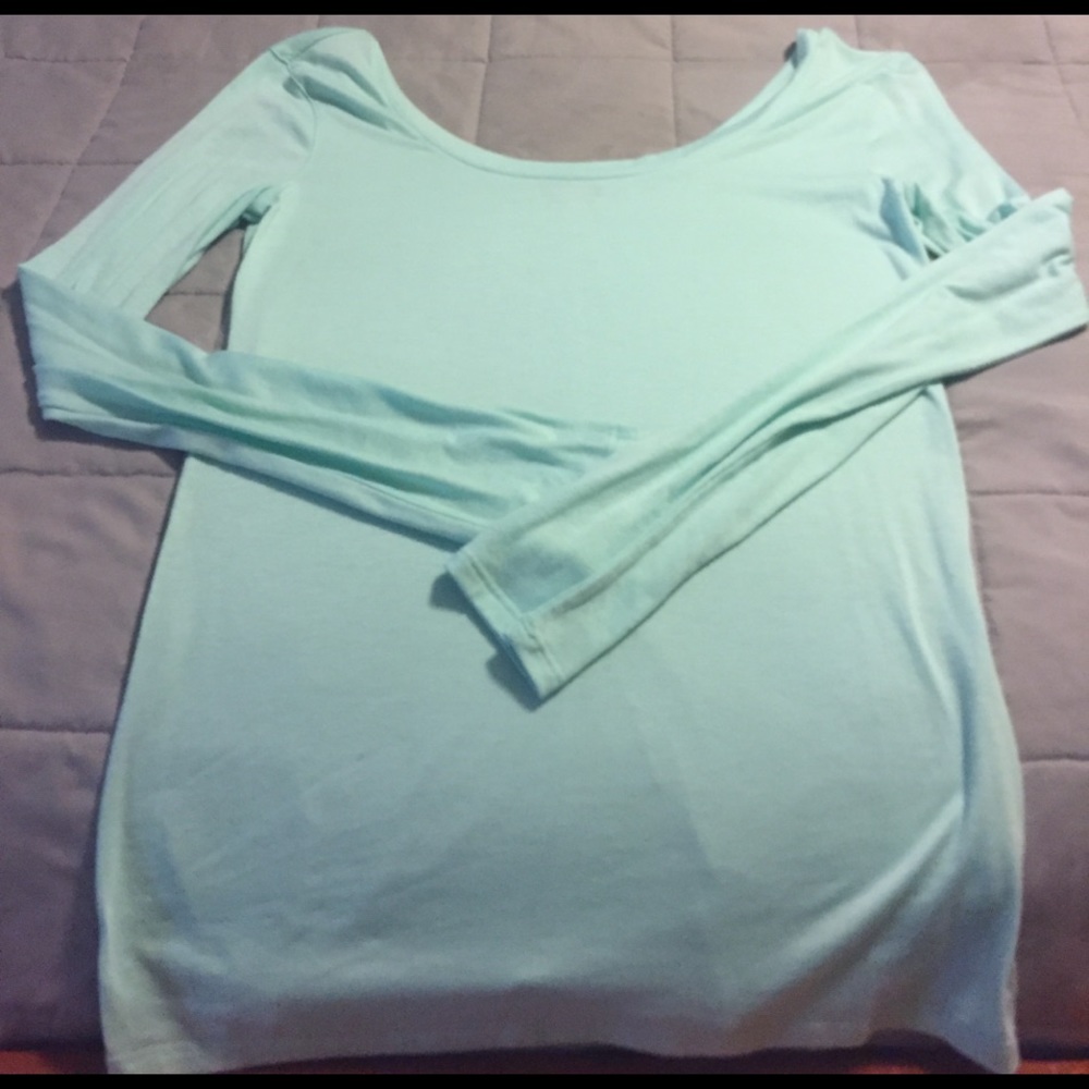 Mint green long sleeve Kirra shirt