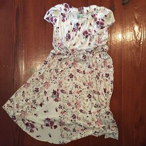Floral Strapless Dress