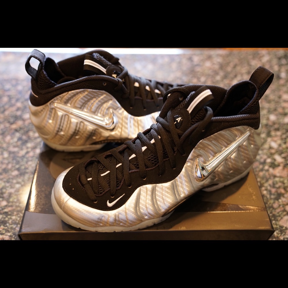 Air Nike Foamposite Pro SLIVER SURFERS 10.5