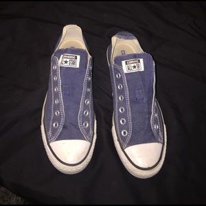 Blue converse.
