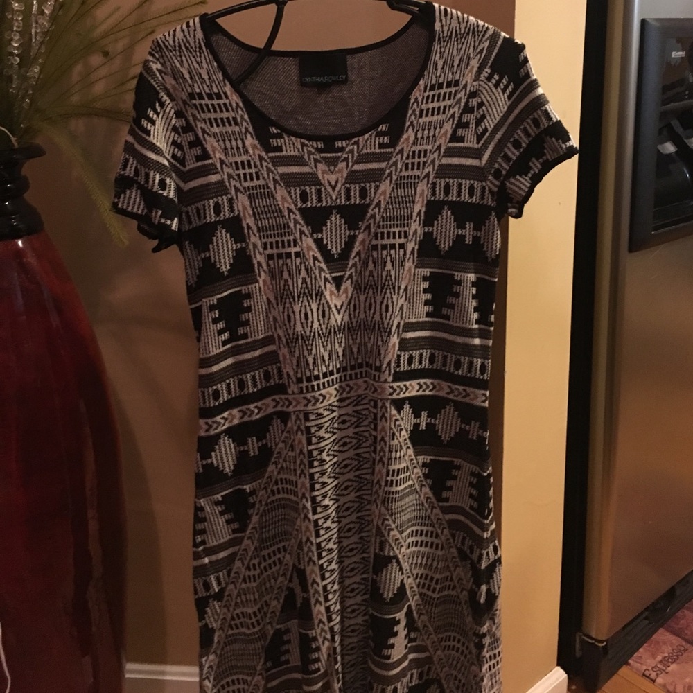 Milti-colored knit dress