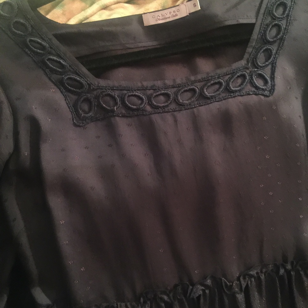 Beautiful silky navy Calypso dress