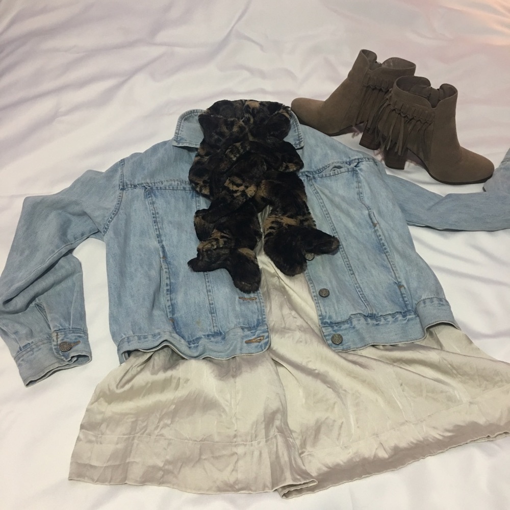 Faux fur Animal Print Neck Scarf