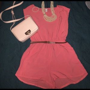 Peachy/coral colored Romper