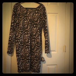 Leopard pencil dress