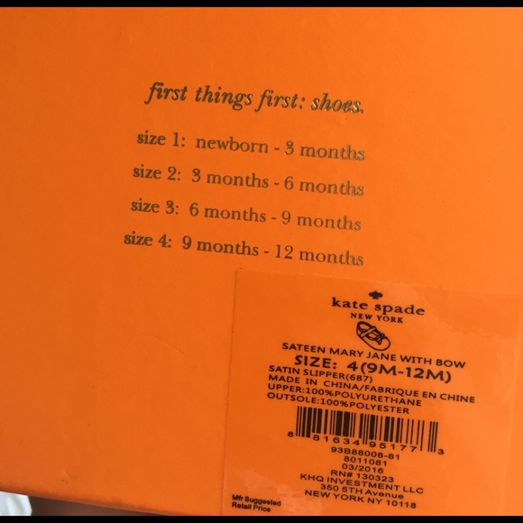 SOLD. Kate Spade Baby Mary Jane Shoes - Picture 3 of 4