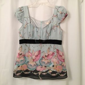 Nanette Lapore size 6 ballerina top. Worn once!
