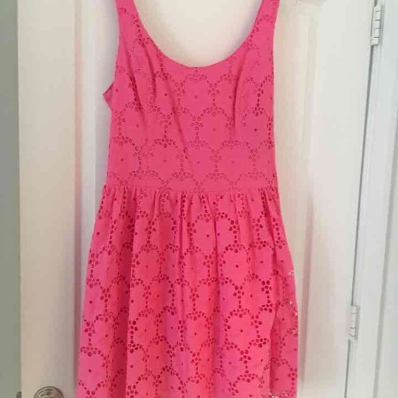 NWT LILLY PULITZER PINK LACE DRESS 14 XL - Picture 2 of 3