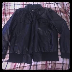 Men's Guess Faux Leather Jacket (black)