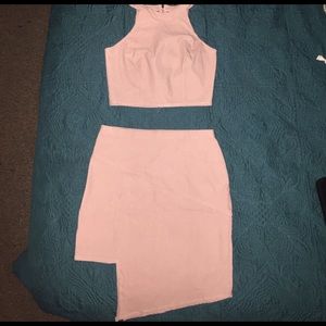 Nude pink/Mauve colored Two Piece set