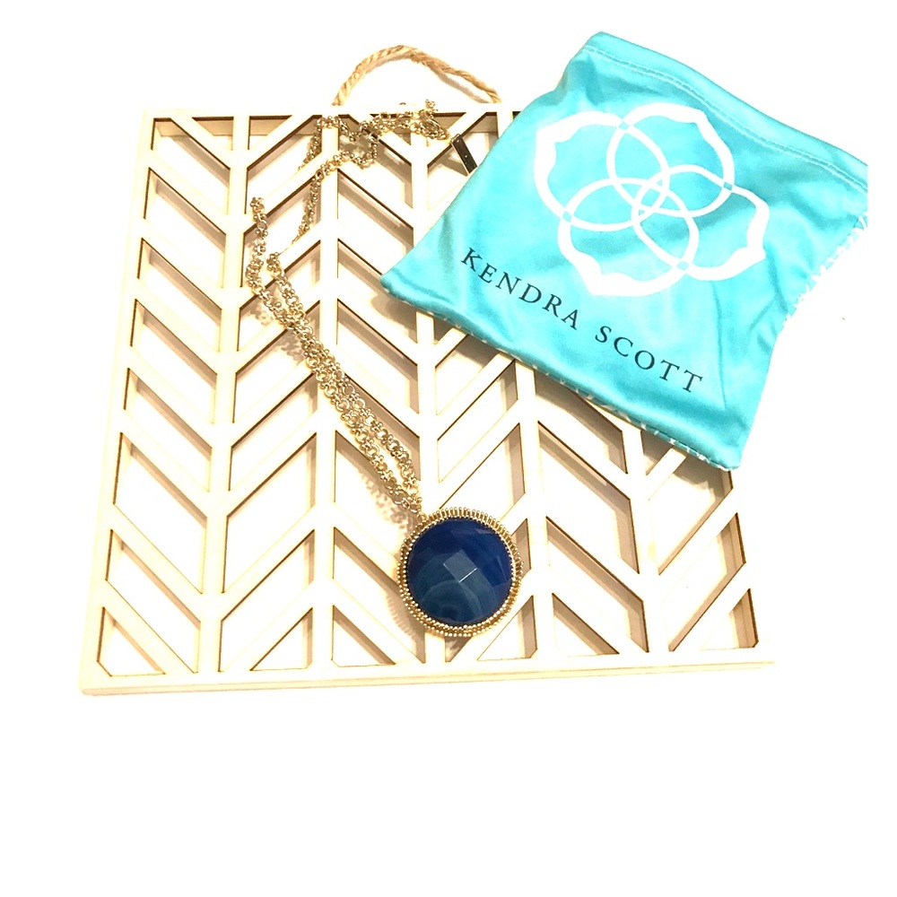 Kendra Scott Natasha necklace in blue agate