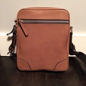 Fossil Cognac Leather Bag -- New with Tags!