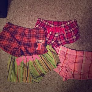 Pink VS sleep shorts (: