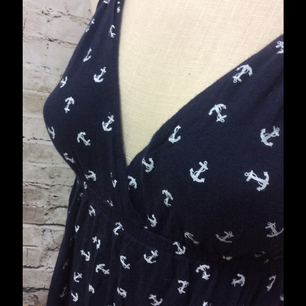 Navy white anchor sun top Nautical ⛴ - Picture 4 of 4