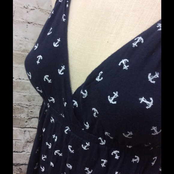Navy white anchor sun top Nautical ⛴ - Picture 4 of 4