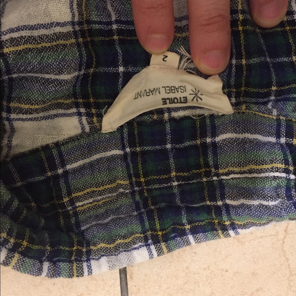 Isabel Marant Plaid Button-down shirt