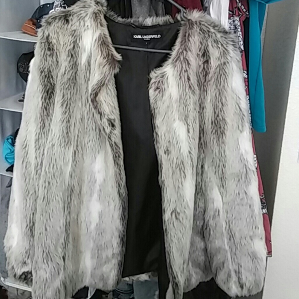 Karl Lagerfeld fur coat