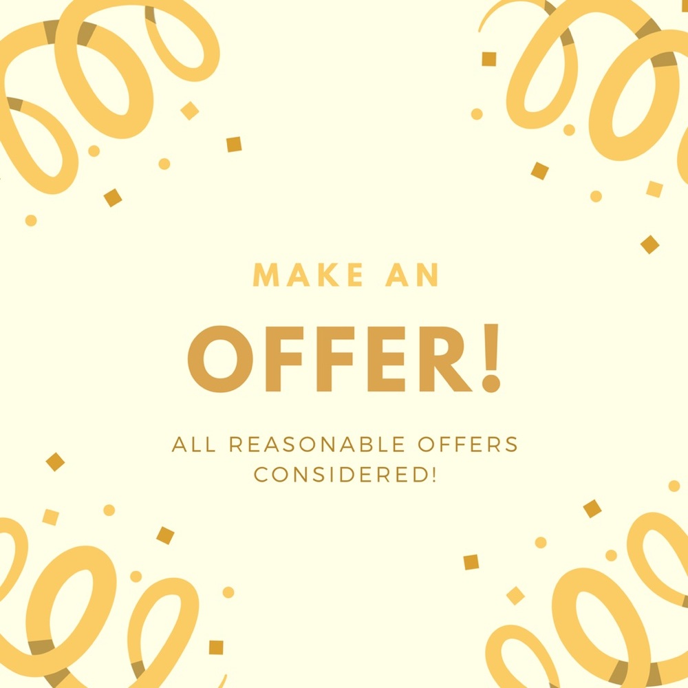 Feel free to make a reasonable offer!