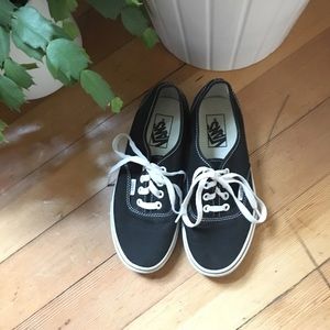 Vans Authentic Shoes Black Size Women's 6.5