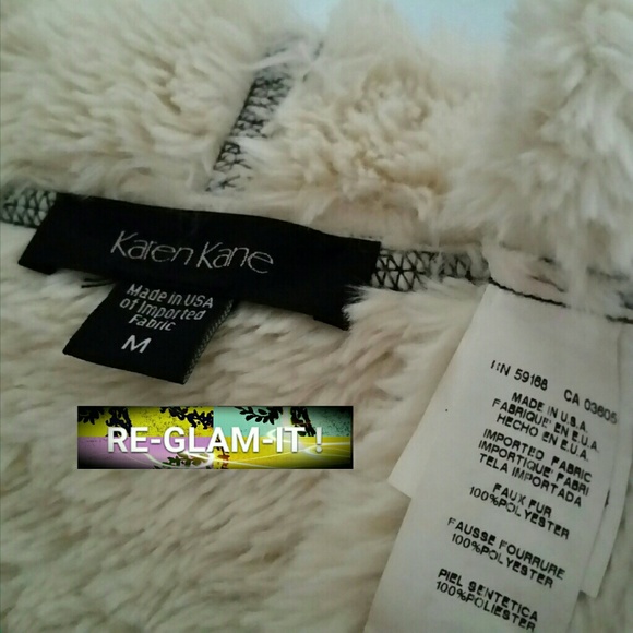 KAREN KANE .NEW LISTING.STUNNING FAUX FUR . - Picture 7 of 7