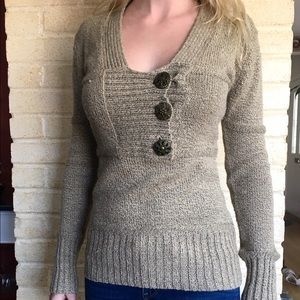 Tan knit sweater