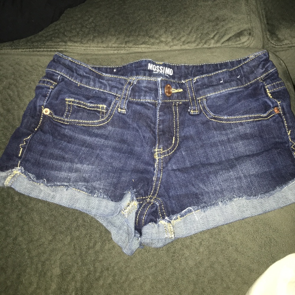 Dark blue jean shorts