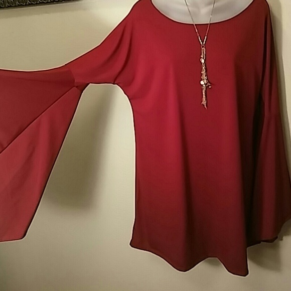 Got Style Dresses & Skirts - Bell Sleeve Red Dress