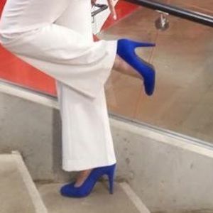 Worn once! Bright Royal Blue Heels Pumps