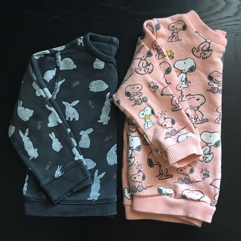 Zara baby girl sweatshirts, 18-24 months