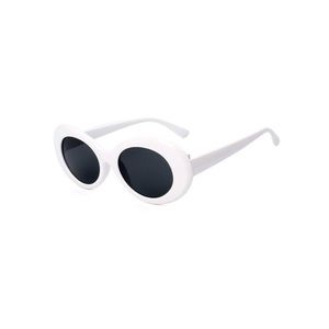 White oval Kurt Cobain sunglasses