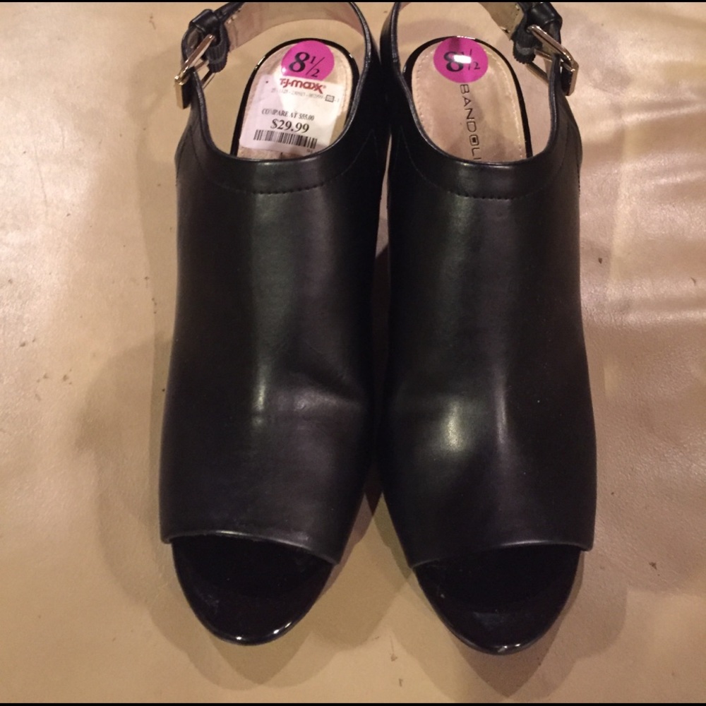 Wore one time black peep toe
