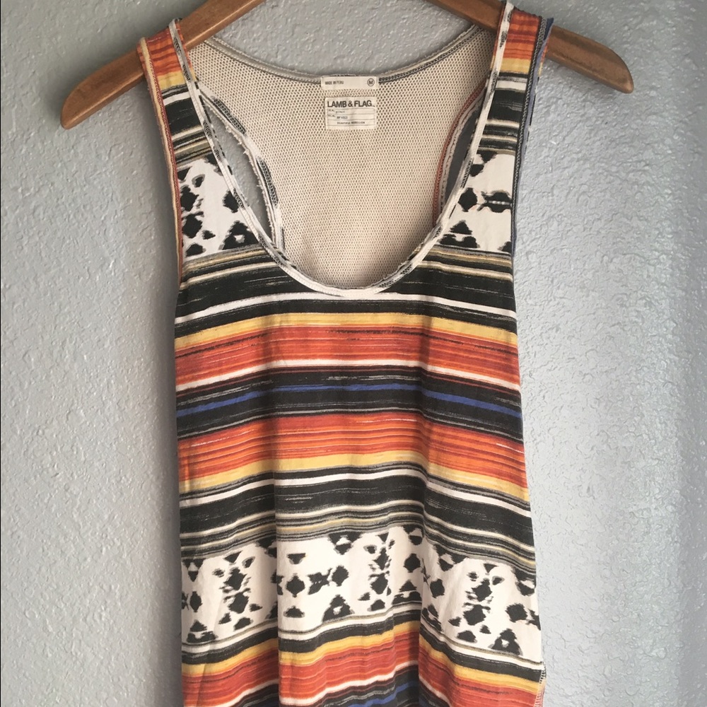 Lamb & Flag racer back tank top M