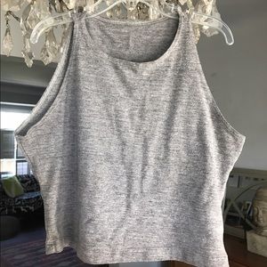 American Apparel grey crop top