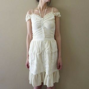 White Lace Bohemian Prairie Sundress