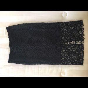 Zara Black Lace Skirt