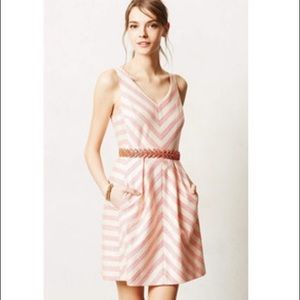 Anthropologie by HD in Paris Pink/White Dress