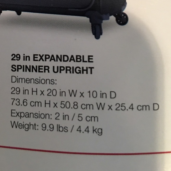 Navy Ricard ltwt 29" upright spinner luggage - Picture 4 of 4