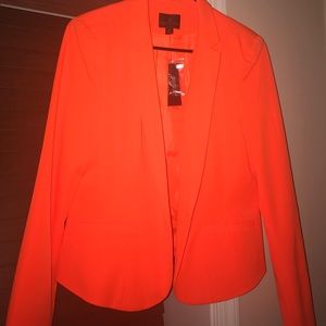 Neon orange blazer