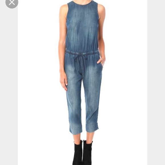 bella dahl denim jumpsuit