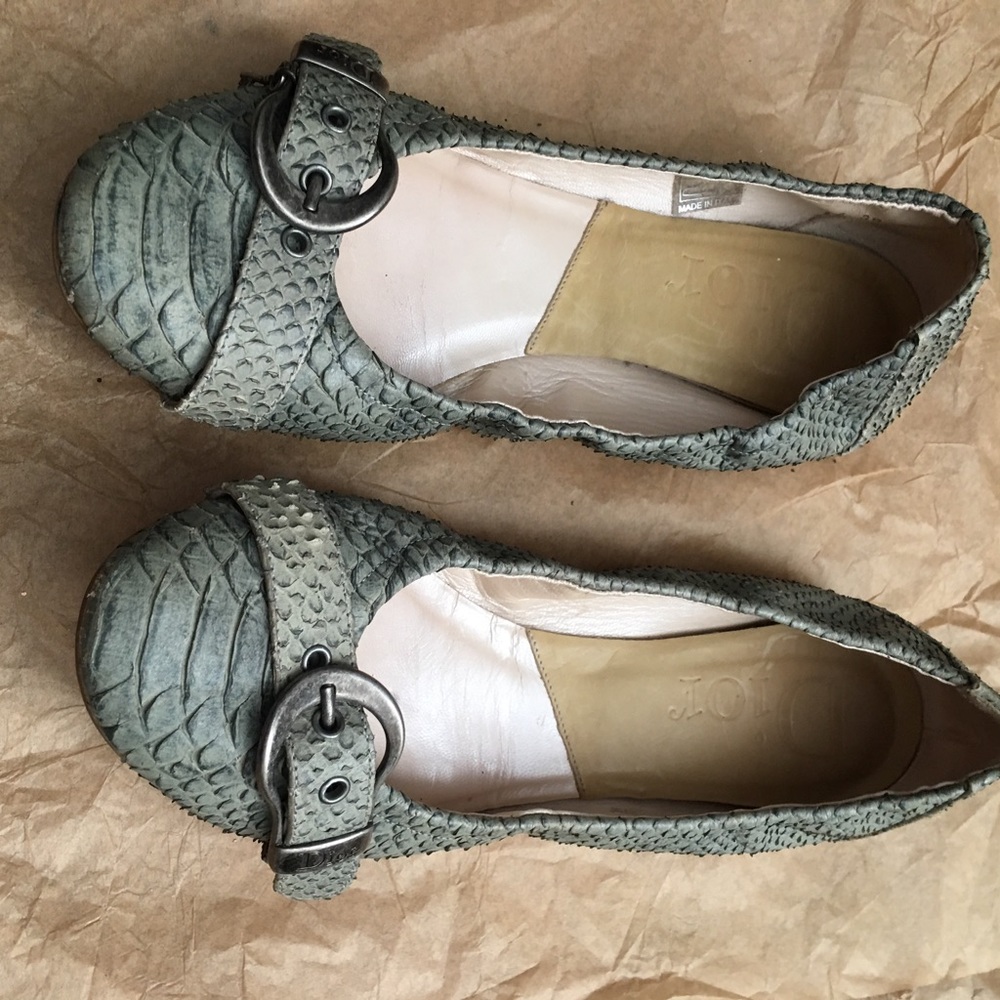 Chole Green snakeskin