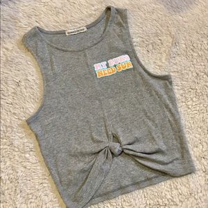 ‼️SOLD‼️ Knit Grey Crop Top