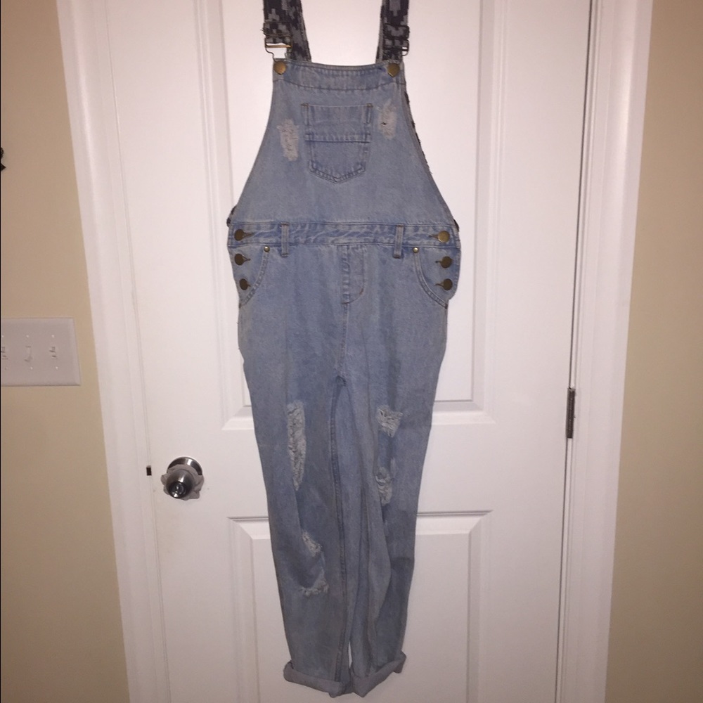 Distressed Overalls