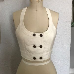 BCBG crop vest