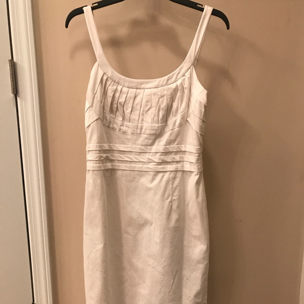 Calvin Klein White Fitted Dress Size 8