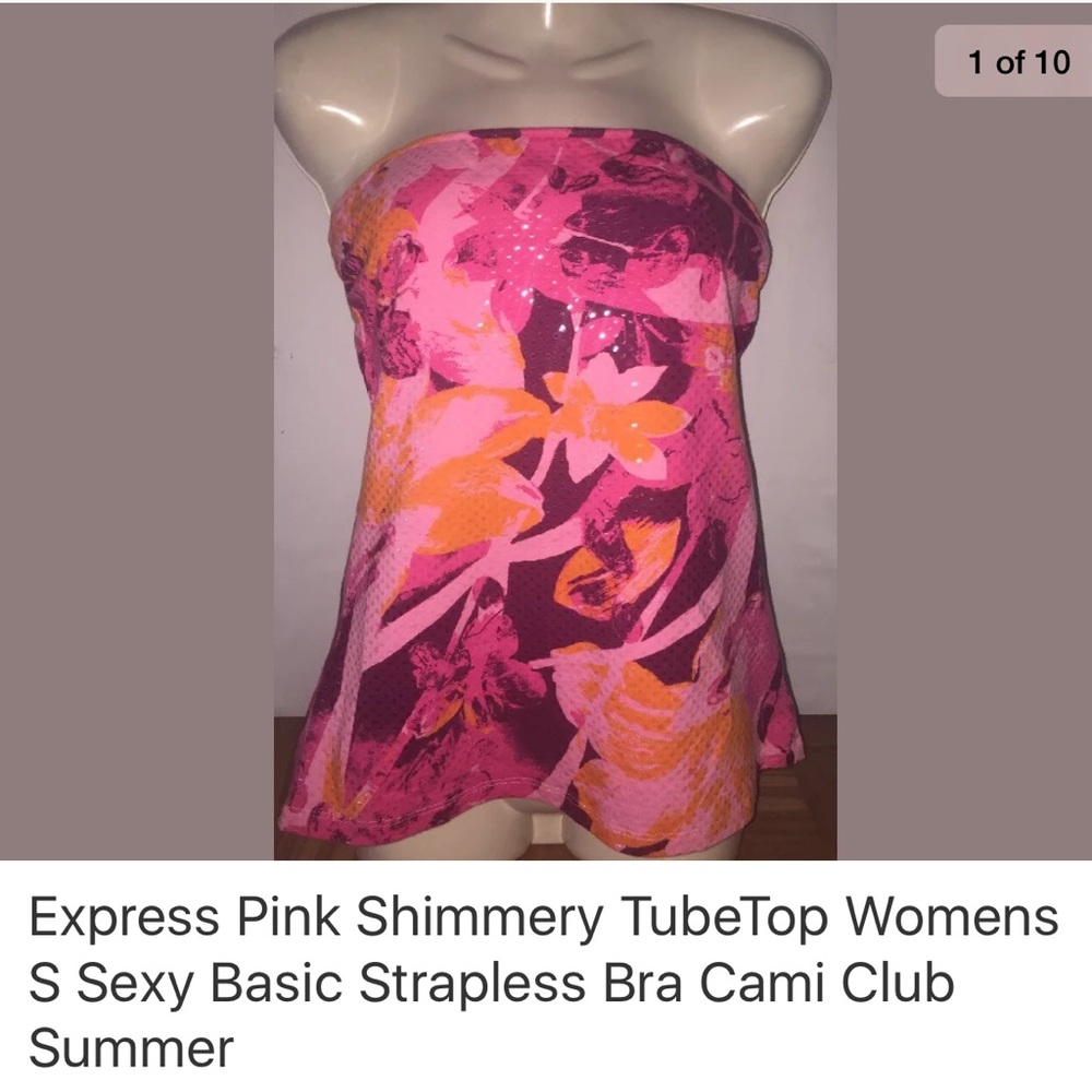 Express womens sz s sexy strapless cami tube top