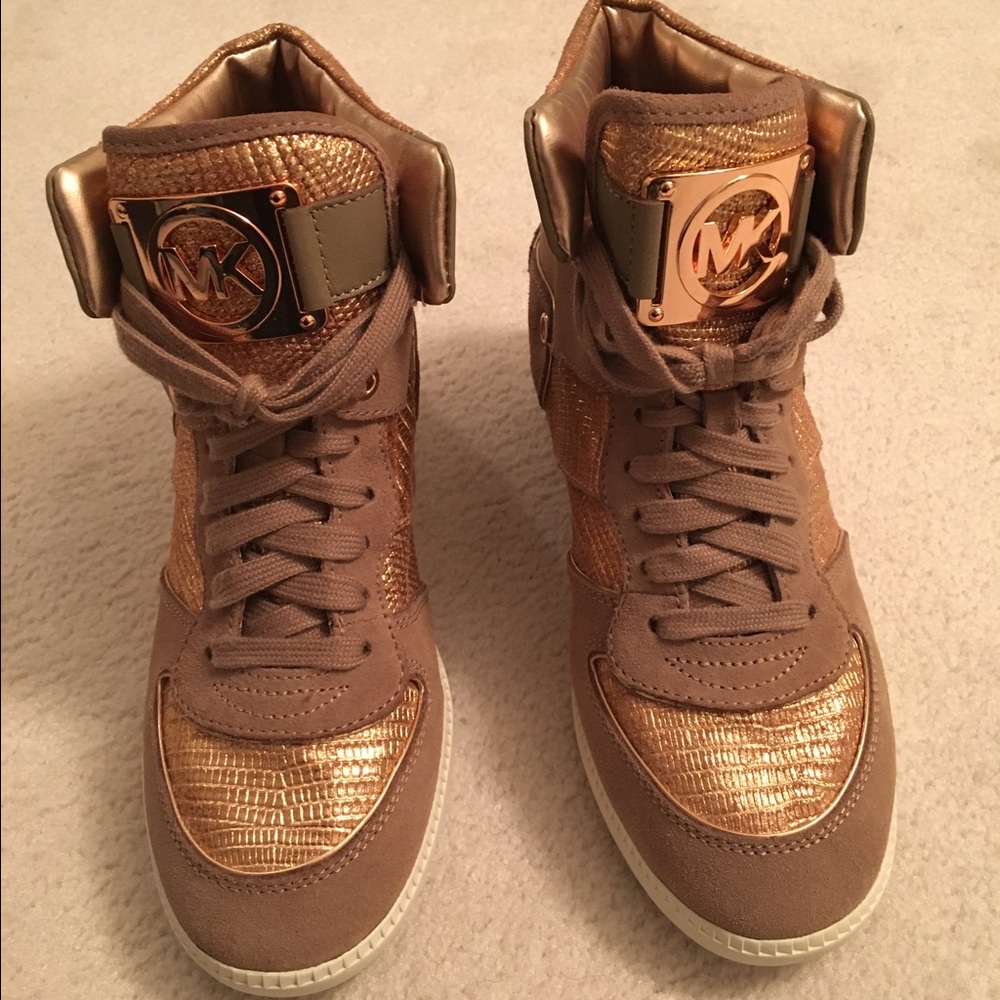 Michael Kors wedge sneakers!